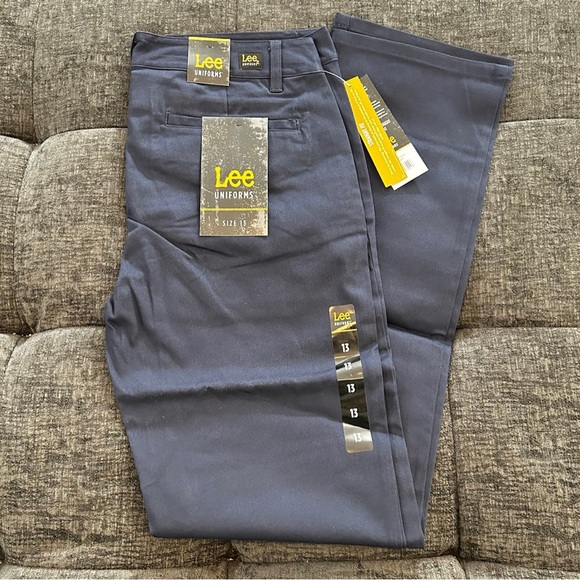 Girls Juniors Sz 13 Straight Leg Pant Lee Uniform NWT - Picture 4 of 5